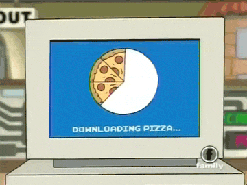 pizza impresion GIF