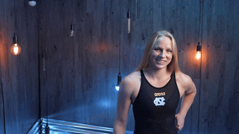 University Of North Carolina Swimming GIF by UNC Tar Heels