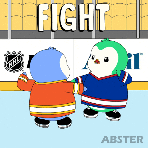 Ice Hockey Fighting GIF by Abster