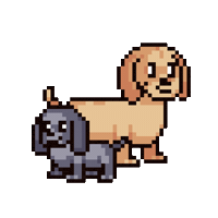 Puppy Puppies Sticker by Abstract HotDogs