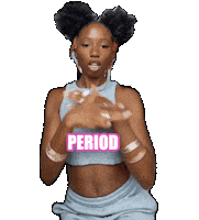 BrittJoelle period black girl purr city girls Sticker