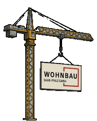 Bau Kran Sticker by Wohnbausaarpfalz