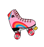 Rainbow Skating Sticker by Moxi Roller Skates