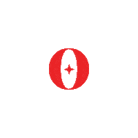 cosetteprc design white red star Sticker