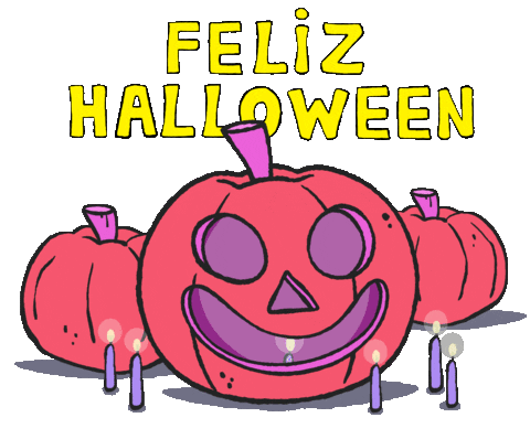 Halloween Calabaza Sticker by Simon Super Rabbit