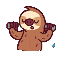 Tired Gym Sticker by Sloooths