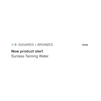 Tanning Glowing Sticker by SUGARED + BRONZED