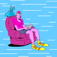 In The Zone Cat GIF by Ian Laser