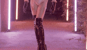 SlagWars fashion model pose latex GIF
