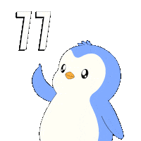 Penguin Pointing Sticker by Pudgy Penguins