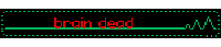 Brain Dead Pixel Sticker