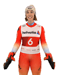 helvetia_schweiz love heart herz swiss ski Sticker