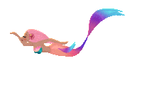 Lux Mermaid Swimming Sticker by Mermaid_Lux
