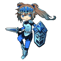 Lunime anime blue games life Sticker