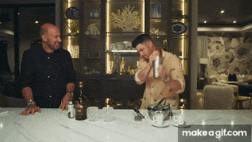 stevenbranco giphyupload cocktails nick jonas bartender GIF