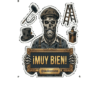 Skull Aprobado Sticker