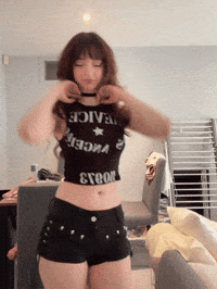 Beautiful Girl Flirting GIF