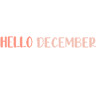 Pink Christmas Hello December Sticker