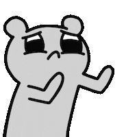 Sad Bear Sticker