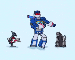 crunchybunchee dancing transformers soundwave decepticon GIF