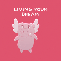 Happy Flying Pig GIF by PositivelyPigasus