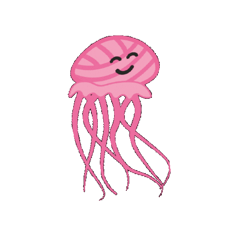 Jelly Fish Summer Sticker by Hobbii