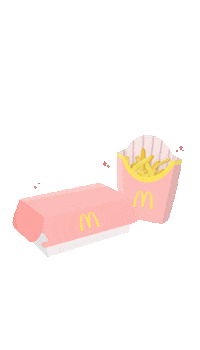 Chicken Nuggets Pink Sticker