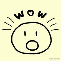 wenjr cute animation funny animation surprised reaction sweet surprise GIF