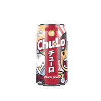 ChuLo_drinks drinks peach sour fruity Sticker