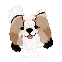 Dog Wink Sticker by Ann of Facedit