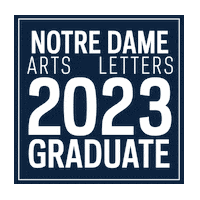 Notre Dame Graduation Sticker by University of Notre Dame
