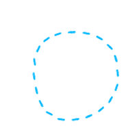 Look Here Circle Sticker