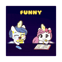 Laugh Out Loud Bu Sticker by Brave Unicorn