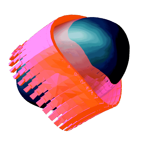 3D Blob Sticker by Vince Mckelvie