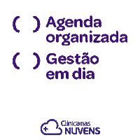 Agenda Clinica Sticker by Clínica Nas Nuvens