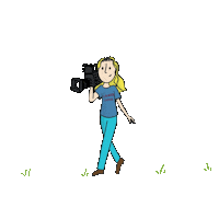 Girl Video Sticker by cynomys