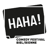 hahacomedyfestival comedy festival bielbienne hahacomedyfestival Sticker