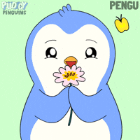 Happy Flower GIF by Pudgy Penguins