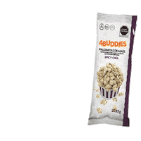 Snack Popcorn Sticker by 4Buddies