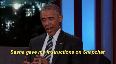 barack obama sasha game me instructions on snapchat GIF by Obama