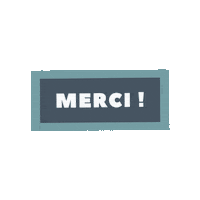 Merci Sticker by Bonsoirs