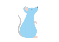 Japan Mouse Sticker by にゃん賀状