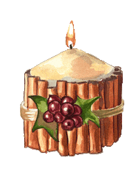 Christmas Fire Sticker