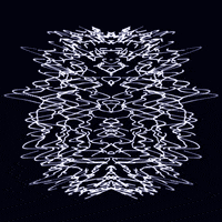 glow black and white GIF by Erica Anderson