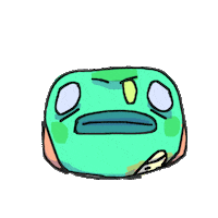 greeenisold frog froggy geoffrey grenouille Sticker