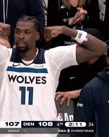 Nba Flex GIF by Minnesota Timberwolves