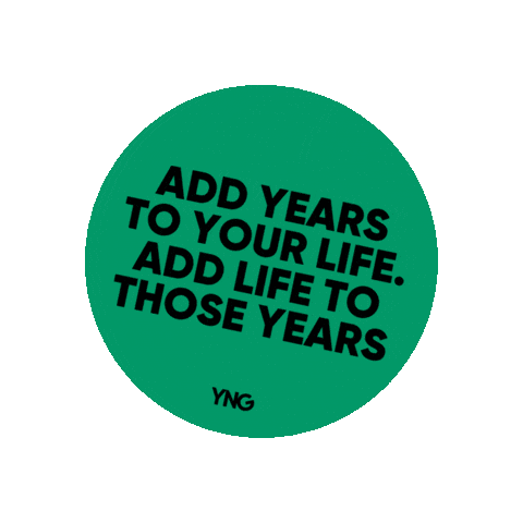 yng-official birthday life age aging Sticker