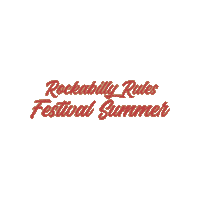 Festival 50S Sticker by Rockabilly Rules Onlineshop