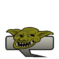 Troll Face Sticker by Heavy Metal Machines