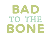 Bad To The Bone Sticker by Natural Dog Company